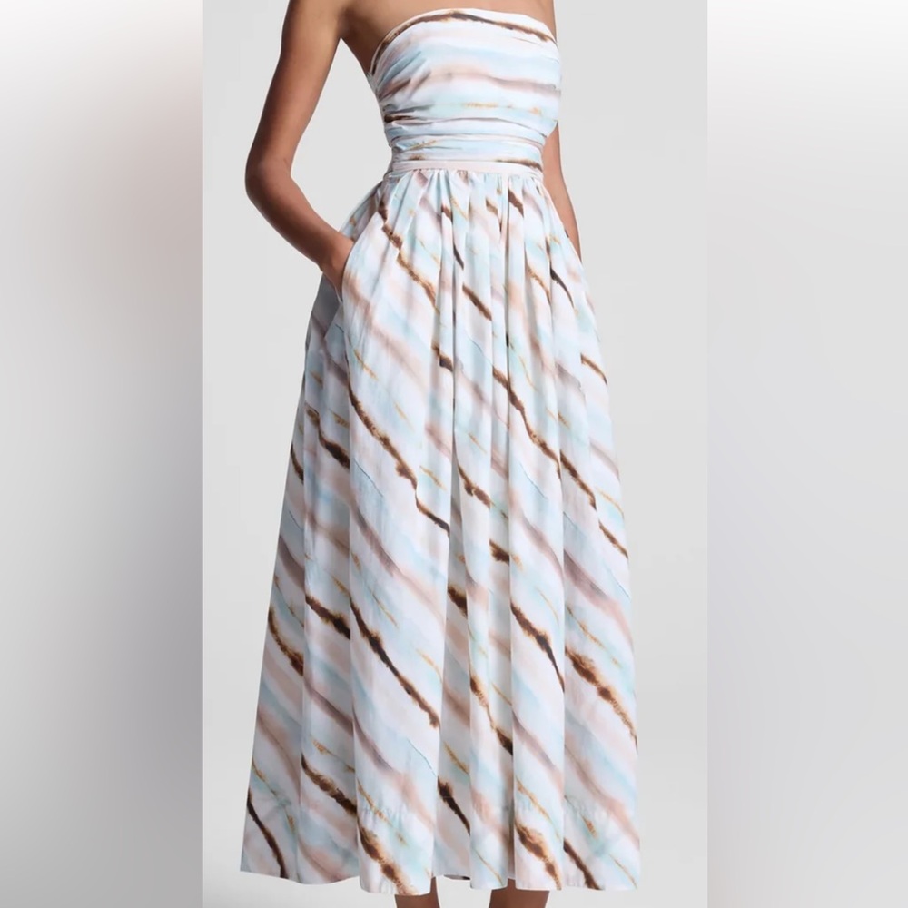 A.L.C Tara Strapless Midi Dress